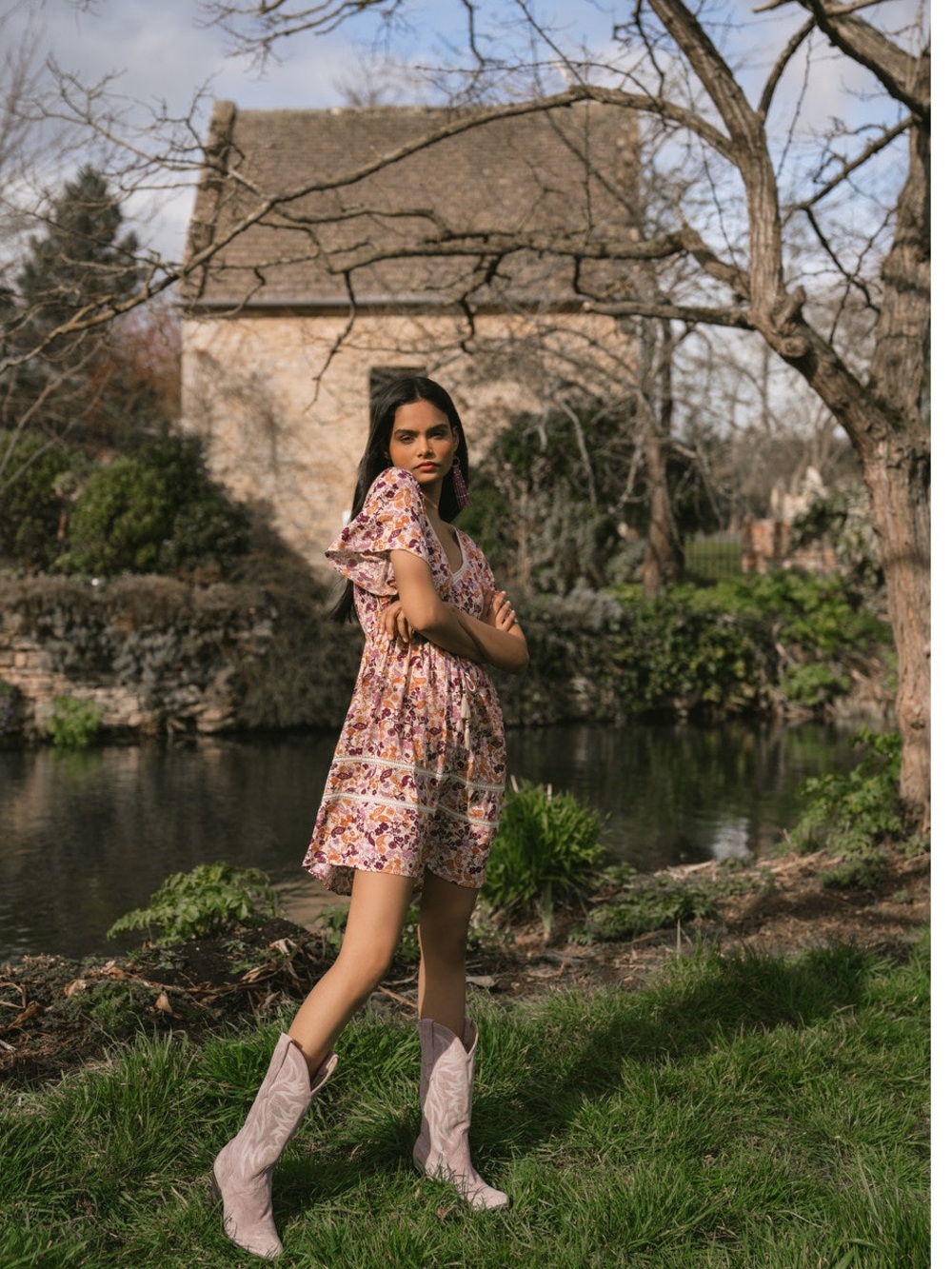 Idyllwind BLOSSOM COURT FLORAL MINI DRESS